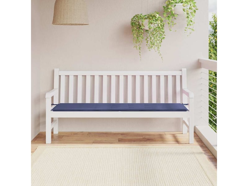  Coussin de banc de jardin, coussin d'assise bleu marine 180x50x3 cm tissu oxford cf52688  - Conforama B