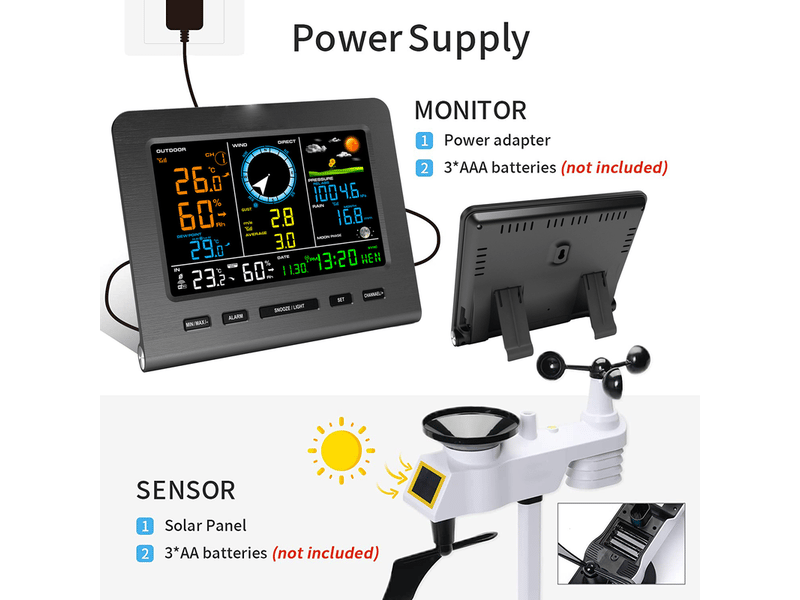 Station météo wi-fi domestique - Conforama D