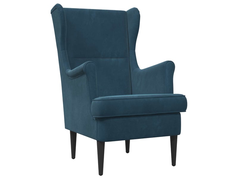  Vidaxl fauteuil bleu velours  - Conforama D