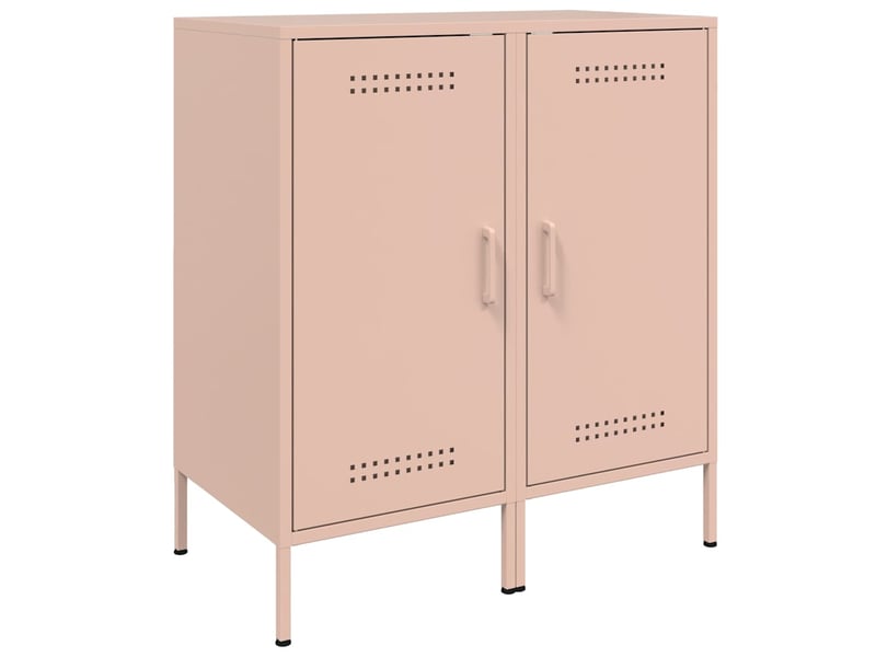  Buffets 2 pcs - bahut - meuble de rangement rose 36x39x79 cm acier  - Conforama A