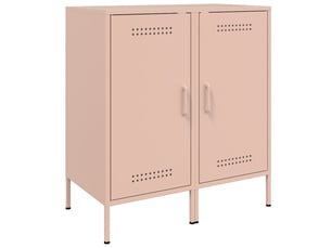 Buffets 2 pcs - bahut - meuble de rangement rose 36x39x79 cm acier
