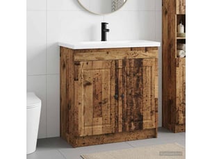Ensemble de mobilier de salle de bain bois ancien shl5264