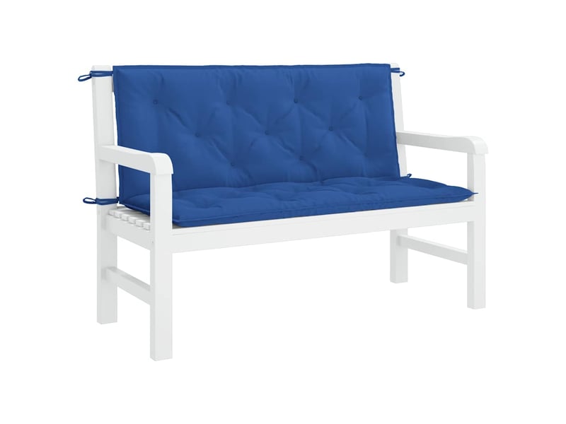  Coussin de banc de jardin, coussin d'assise bleu 120x(50+50)x7 cm tissu oxford cf52672  - Conforama D