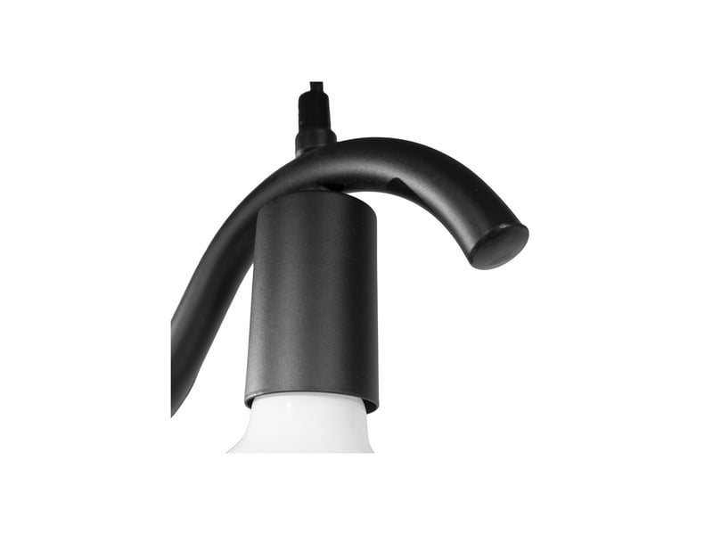 Suspension wama 4 lampes en métal noir  - Conforama D