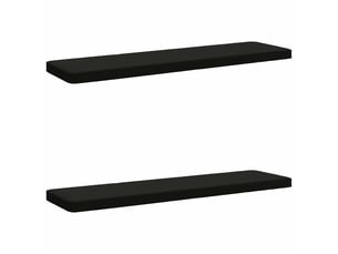 Lot de 2 coussins de banc, coussins d'assise vught 100 % polyester noir cf58020