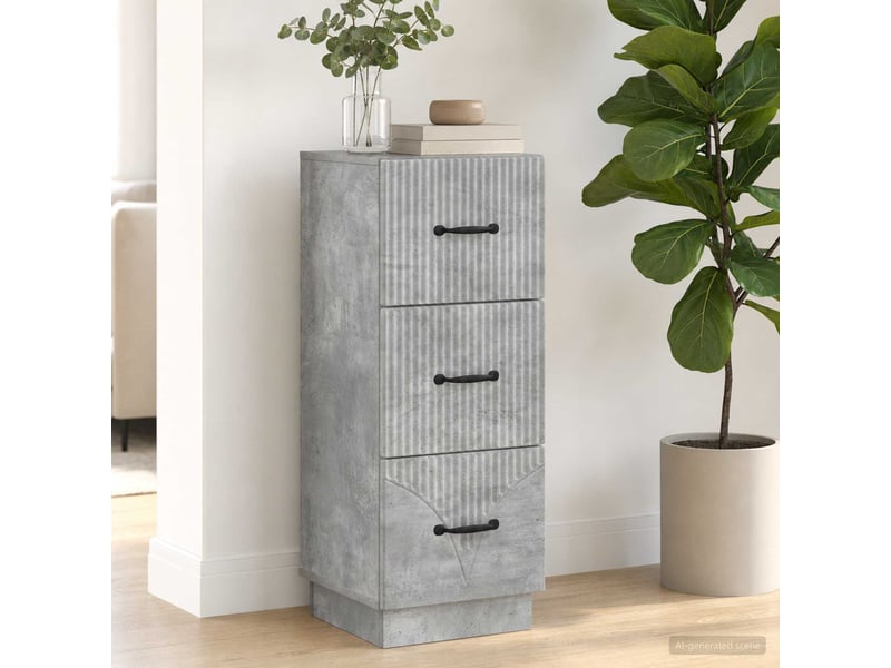  Armoire de rangement bureau, armoire à tiroirs 33 x 34.5 x 87 cm bois d'ingénierie shl6344  - Conforama B