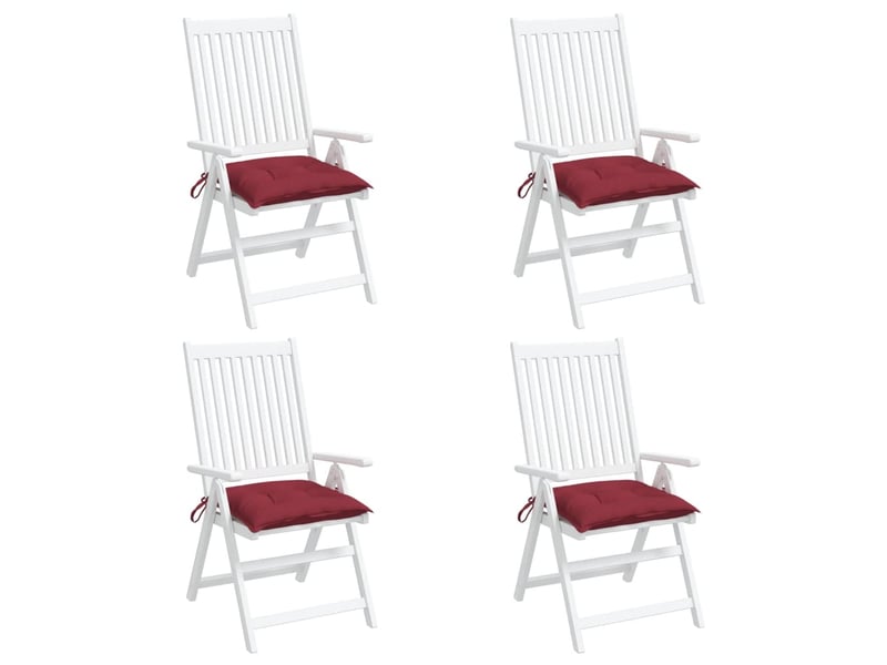 Lot de 4 coussins de palette, coussins de canapé rouge bordeaux 50x50x7 cm cf59735 - Conforama D