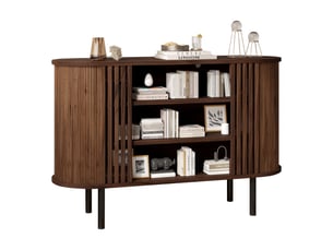 Buffet 0 porte(s)  0 tiroir(s) OKMYHOME  - 120 cm coloris bois foncé 