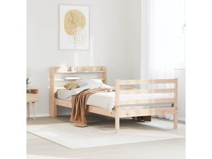 Lit adulte, lit simple, cadre de lit avec tête de lit sans matelas 100x200cm cf4108