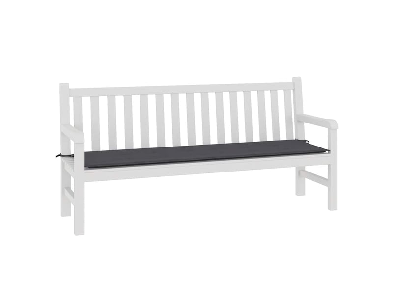  Coussin de banc de jardin, coussin d'assise anthracite 180x50x3 cm tissu oxford cf52640  - Conforama C