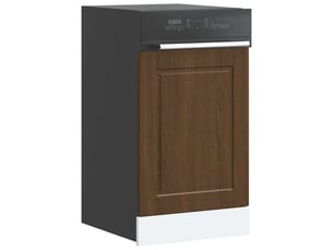 Panneau de lave-vaisselle chêne marron 45x1,5x57cm