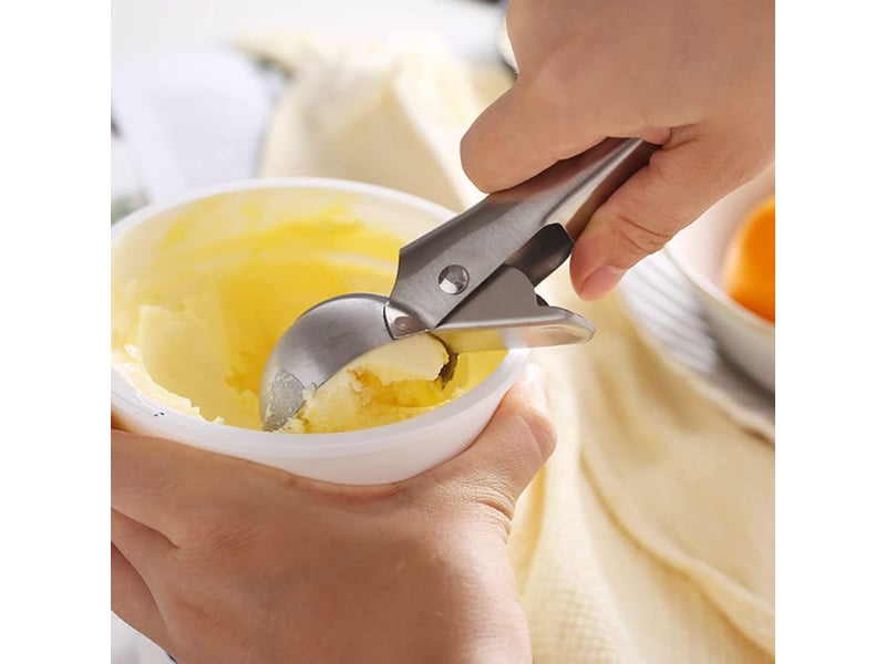 Cuillère à glace idéal pour la crème glacée, le melon, les boulettes de viande, les pâtes, la purée de pommes de terre ou les boules de melon  - Conforama E