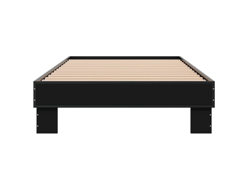 Lit simple- lit adulte -  cadre de lit sans matelas noir 90x200 cm  - Conforama C