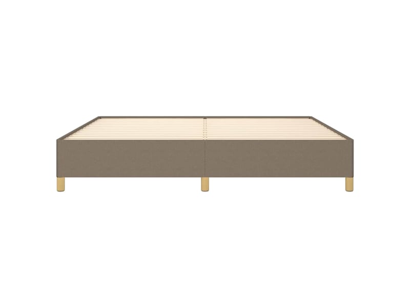  Lit double- lit adulte -  cadre de lit sans matelas taupe 200x200 cm tissu  - Conforama D