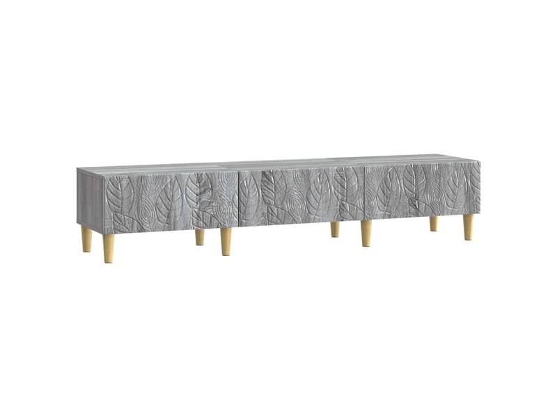  Meuble tv - banc tv - meuble de rangement 147 x 34,5 x 30 cm sonoma gris bois d'ingénierie  - Conforama A