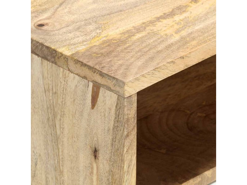 Meuble tv - banc tv - meuble de rangement 110x35x48 cm bois de manguier massif  - Conforama D