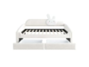 Lit banquette 90x200 cm <strong>LEYTN</strong>  <strong></strong> coloris beige