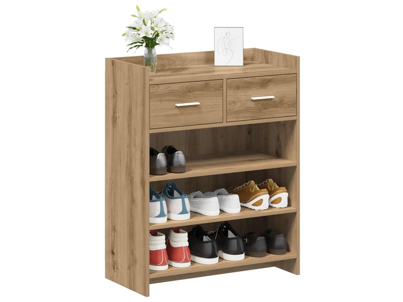  Meuble à chaussure, cabinet à chaussures 73,5x36x92 cm bois d'ingénierie shl3457  - Conforama C
