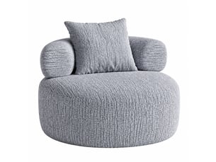 Fauteuil fixe  DJ-W3463P49987123-ZMS Tissu gris vendu A l'unité