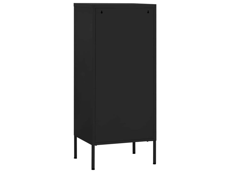  Armoire de rangement, rangement bureau noir 42,5x35x101,5 cm acier shl5605  - Conforama E