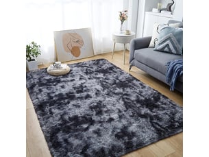 Tapis salon shaggy tapis chambre 120 * 160cm doux moelleux moderne grand tapis de salon longs tapis antidérapant décoration pour salon chambre
