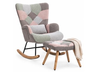Fauteuil fixe   Velours multicolore