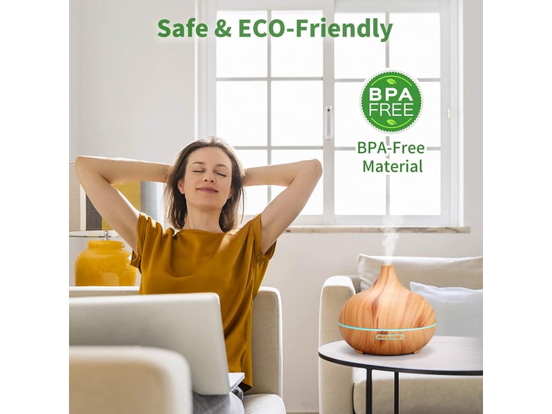  Diffuseur d'huiles essentielles humidificateur ultrasonique diffuseur aromathérapie 500ml  - Conforama C