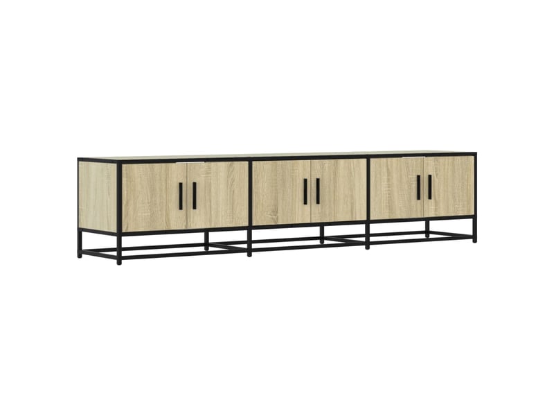  Meuble tv - banc tv - meuble de rangement chêne sonoma 180x35x41 cm bois d'ingénierie  - Conforama A