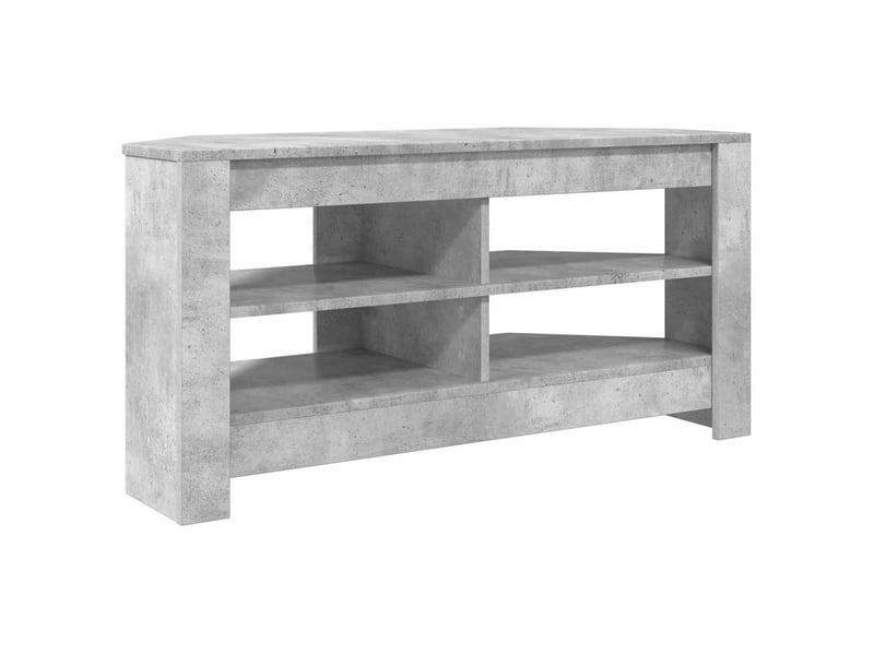  Meuble tv d'angle moderne 102x41x50 cm gris béton bois d'ingénierie  - Conforama A