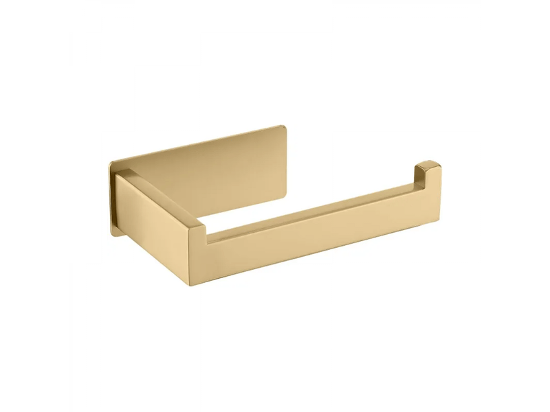  Porte-papier toilette, distributeur de papier toilette sans perçage, support de rouleau de papier toilette autocollant en acier inoxydable  - Conforama A