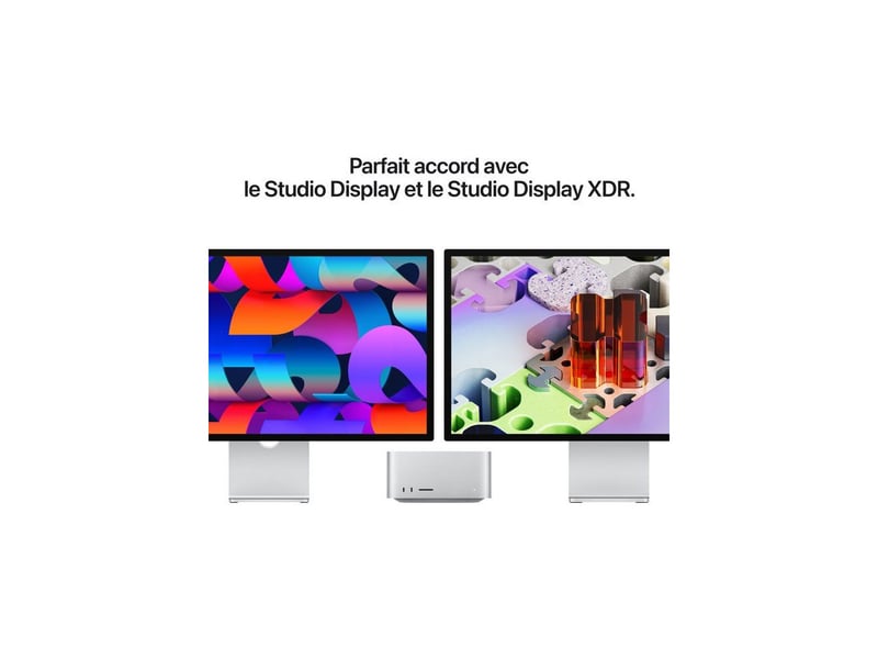  Mac studio m5 max 18 coeurs 32 coeurs gpu 36 go ram unifiee 512 go ssd MHL64ZDA - Conforama E