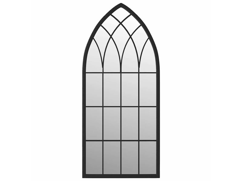  Miroir, miroir décoratif noir 100x45 cm fer pour utilisation à l'intérieur cf62889  - Conforama A