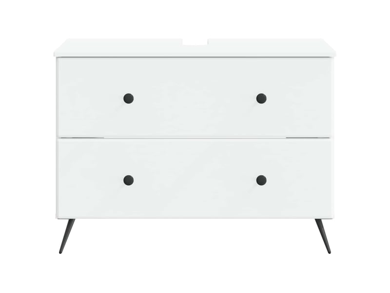 Meuble sous lavabo de salle de bain breda blanc 82 x 41 x 59 cm cf64830 - Conforama D