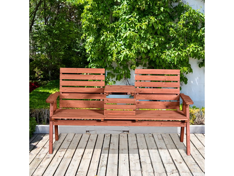  Banc d'extérieur en bois de sapin, 23 places, convertible, 160 x 68 x 92 cm  - Conforama D