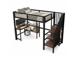 Lit mezzanine 90x200 cm    coloris bicolore