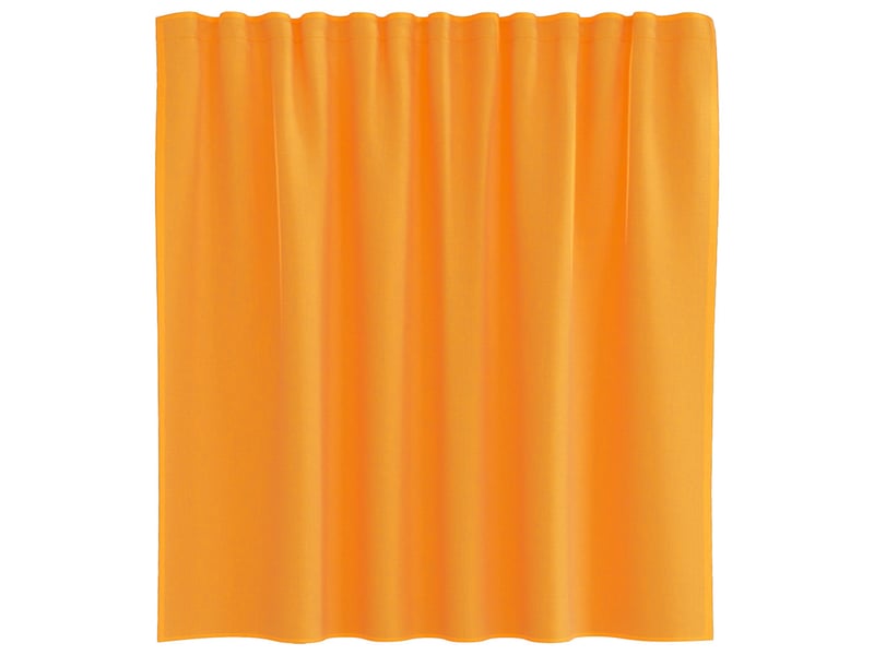  Lot de 2 rideaux en voile, voilages avec boucles orange 140x140 cm cf44308  - Conforama D
