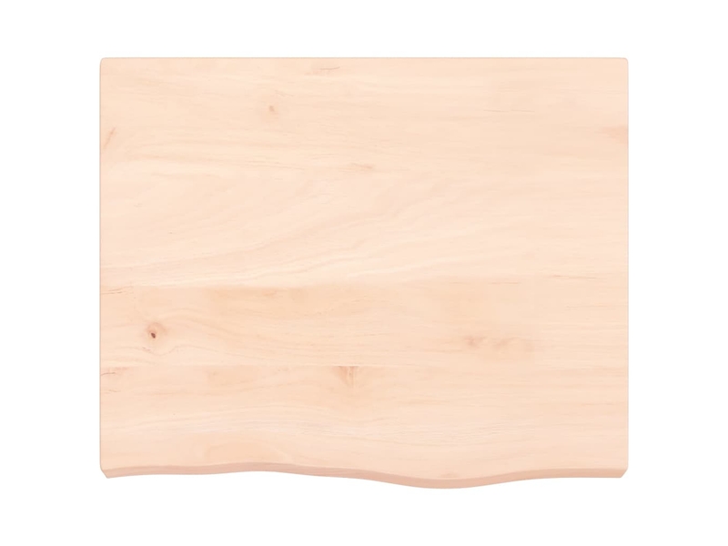 Comptoir de salle de bain, plan de travail 60x50x(2-6) cm bois massif non traité cf65750 - Conforama D