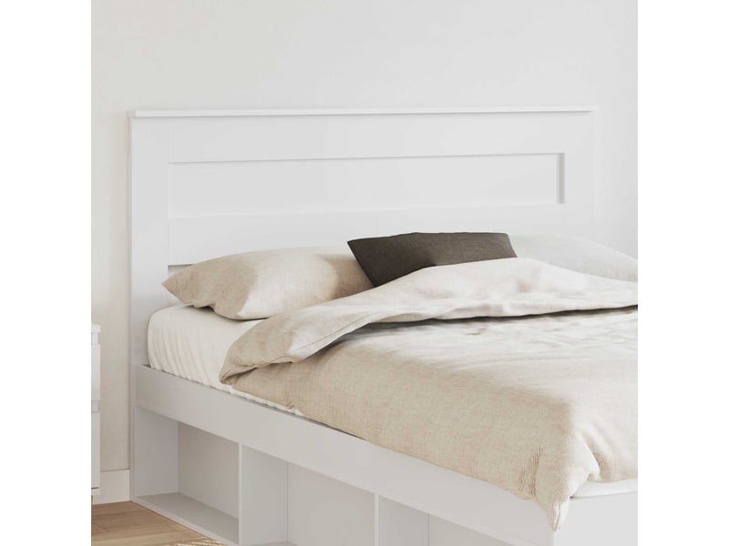 Vidaxl tête de lit avec tête de lit blanc 140 cm bois d'ingénierie  - Conforama B