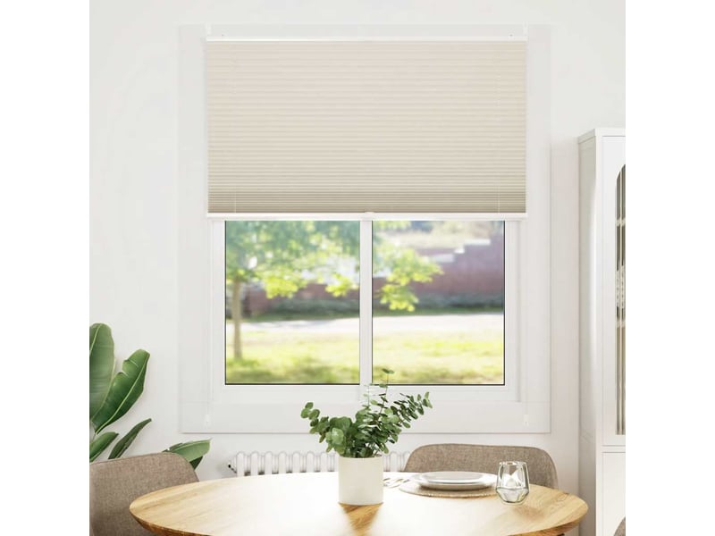  Store plissé, store de fenêtre 100x125 cm crème cf46623  - Conforama B