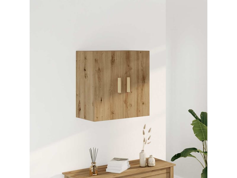  Armoire murale salon chêne artisanal 60x31x60cm bois d'ingénierie shl4388  - Conforama B