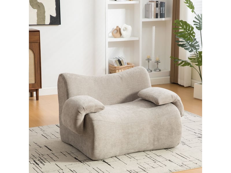  Canapé modulable structure modulaire revêtement en chenille mousse 30d très élastique facile à déplacer base antidérapante  - Conforama B
