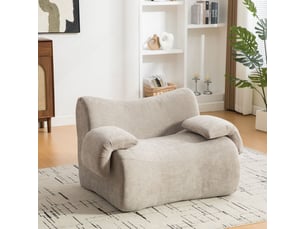 Canapé modulable structure modulaire revêtement en chenille mousse 30d très élastique facile à déplacer base antidérapante