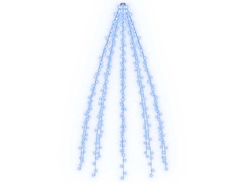  Guirlande lumineuse d'arbre de noël 400 led bleu 400 cm  - Conforama A