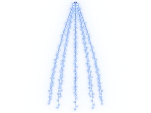 Guirlande lumineuse d'arbre de noël 400 led bleu 400 cm