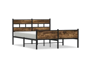 Lit 2 places 150x200 cm    coloris marron