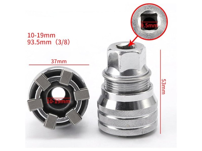  Jeu de valve de lumière solaire de 2 composants, tortue, moteur de 38 de pouce, 10-19 mm, régulateur de bouton a.  - Conforama D