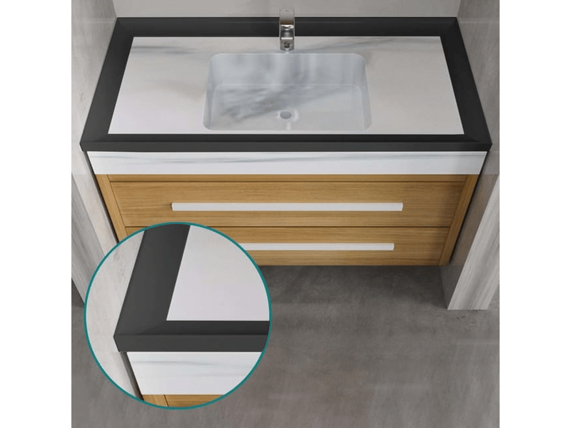 Joint d'étanchéité pour douche, bande d'étanchéité autocollante pour plan de travail de cuisine, évier, baignoire (noir), 2 m - Conforama C