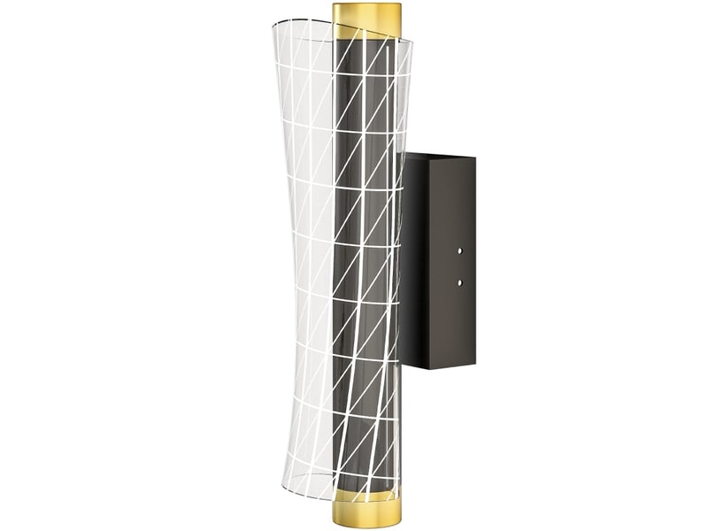  Lot de 2 appliques murales led 30,7 x 11 x 10,5 cm noires en métal, éclairage réglable pour intérieur  - Conforama A