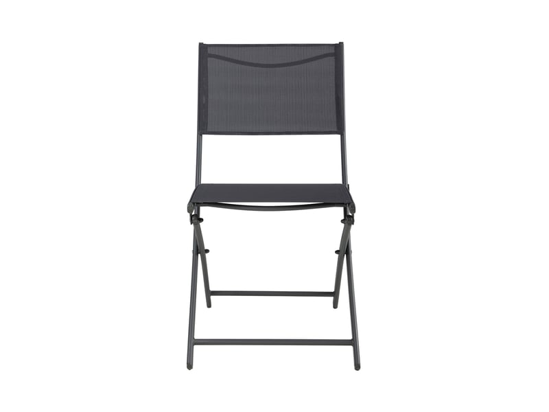 Lot de 4 chaises en textilene gris pliable - Conforama C