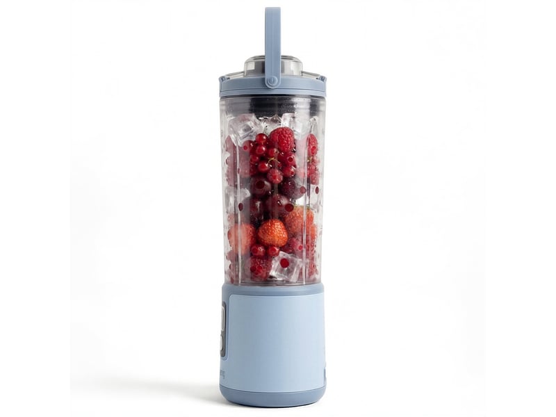  H.koenig mooth16 - mini blender portable sur batterie bleu pastel  - Conforama C